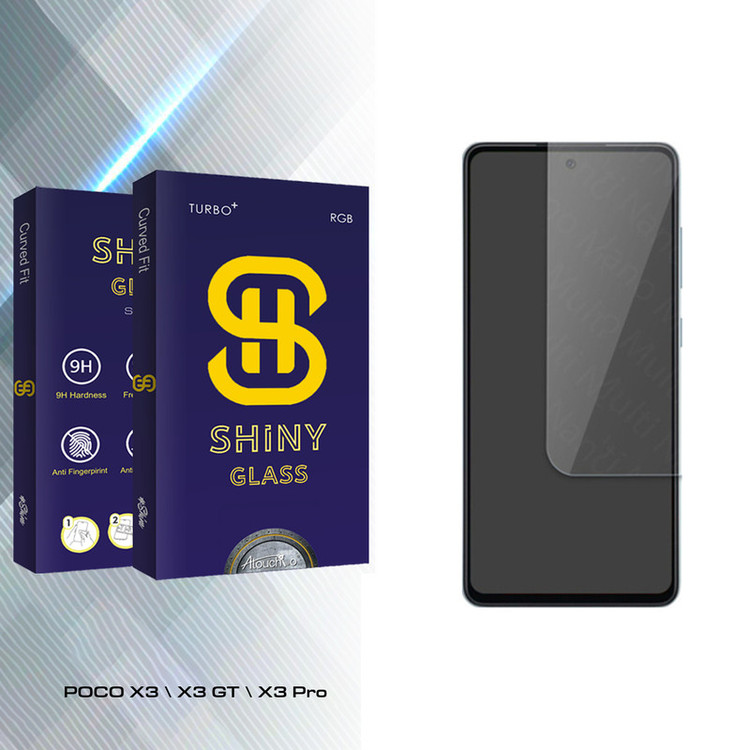 محافظ صفحه نمایش شیشه ای آتوچبو مدل Shiny Glass مناسب برای گوشی موبایل شیائومی POCO X3 \ X3 GT \ X3 Pro