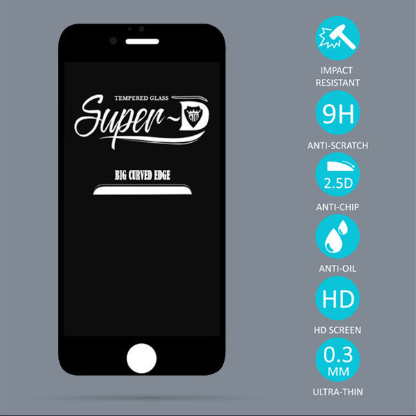 محافظ صفحه نمایش مدل Super D مناسب برای گوشی موبایل اپل iPhone 6s