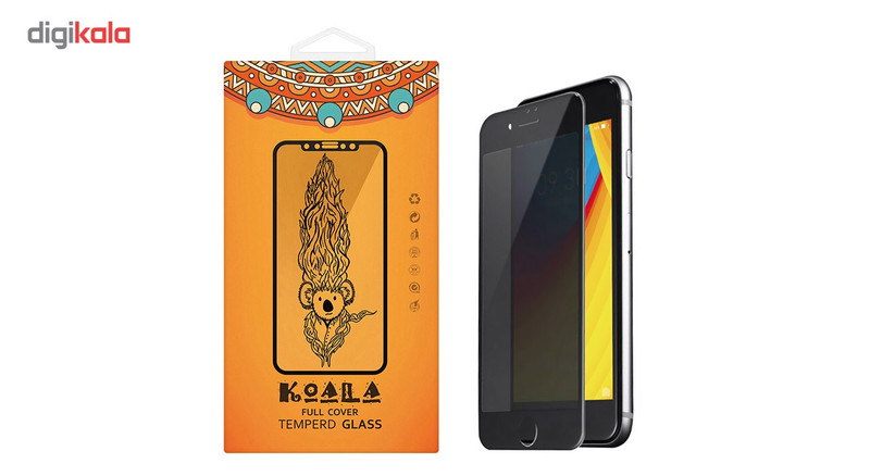 محافظ صفحه نمایش شیشه ای کوالا مدل Privacy مناسب برای گوشی موبایل اپل آیفون 7Plus/8 Plus