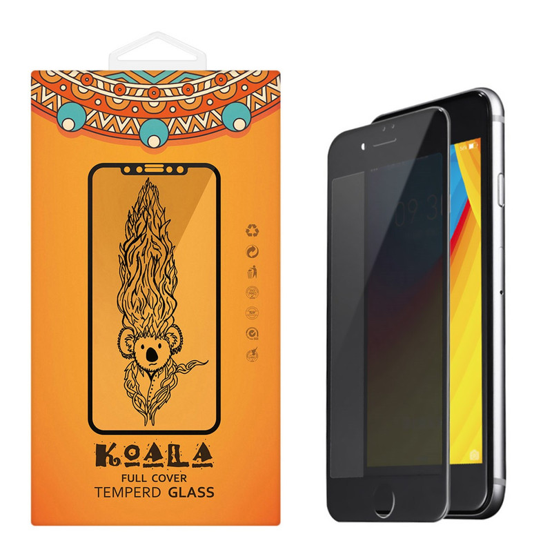 محافظ صفحه نمایش شیشه ای کوالا مدل Privacy مناسب برای گوشی موبایل اپل آیفون 7Plus/8 Plus