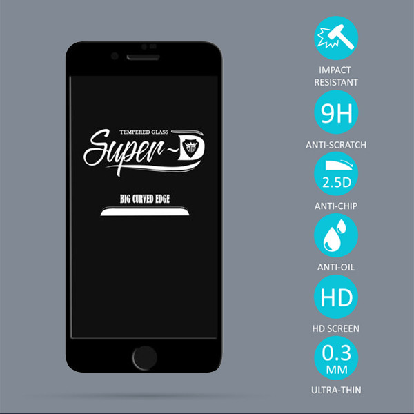 محافظ صفحه نمایش مدل SUPER-D مناسب برای گوشی موبایل اپل iPhone 7