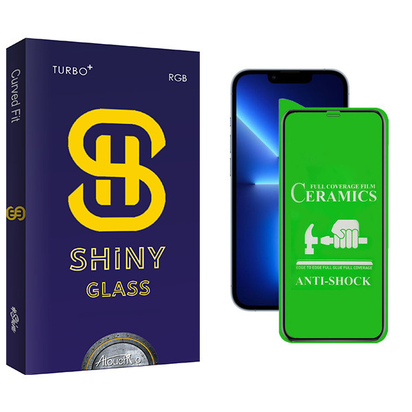 محافظ صفحه نمایش سرامیکی آتوچبو مدل Shiny Glass مناسب برای گوشی موبایل اپل iPhone 13