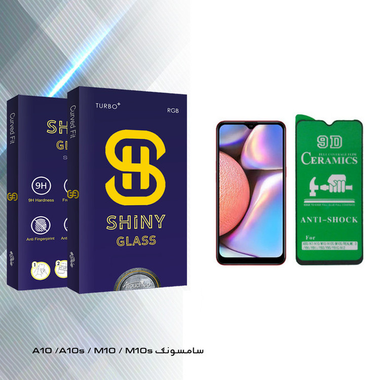 محافظ صفحه نمایش 9D آتوچبو مدل Shiny Glass مناسب برای گوشی موبایل سامسونگ Galaxy A10 / A10s / M10 / M10s