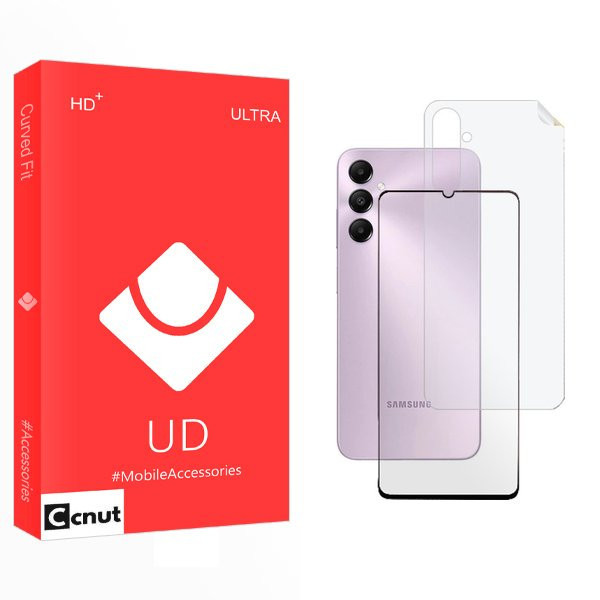 محافظ صفحه نمایش شیشه ای کوکونات مدل UD مناسب برای گوشی موبایل سامسونگ Galaxy A25 به همراه محافظ پشت گوشی