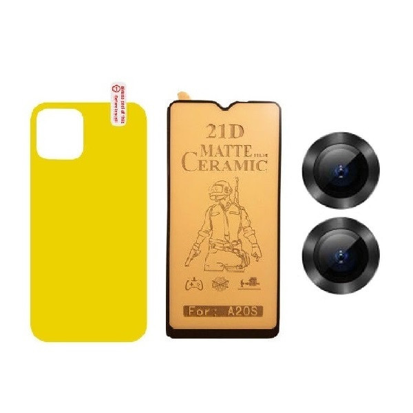 محافظ صفحه نمایش سرامیکی مات اسپایدر مدل 2CRN مناسب برای گوشی موبایل اپل iPhone 11 به همراه محافظ پشت گوشی و محافظ لنز دوربین