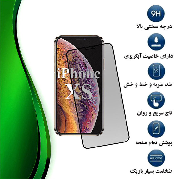 محافظ صفحه نمایش حریم شخصی تراستکتور مدل PFTA مناسب برای گوشی موبایل اپل iPhone XS
