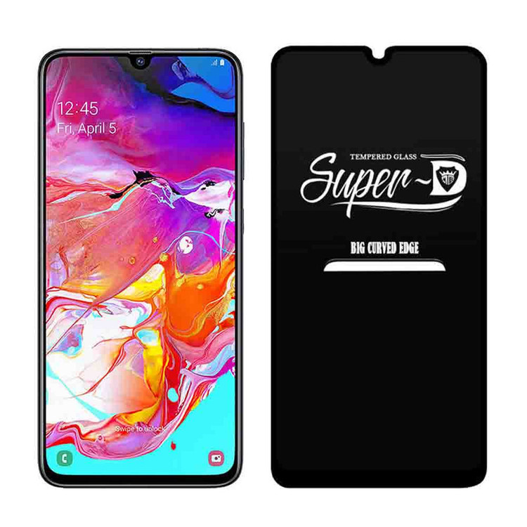 محافظ صفحه نمایش مدل super D مناسب برای گوشی سامسونگ galaxy A70