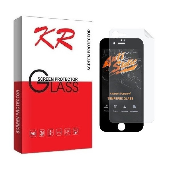 محافظ صفحه نمایش کی آر مدل 2ASN مناسب برای گوشی موبایل اپل iPhone 7 به همراه محافظ پشت گوشی