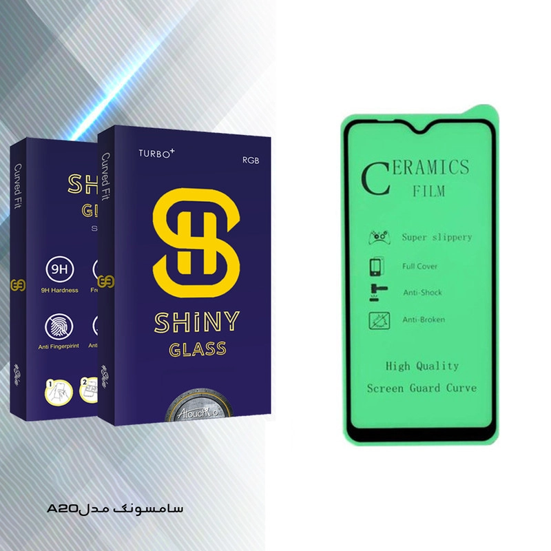 محافظ صفحه نمایش آتوچبو مدل Shiny Glass مناسب برای گوشی موبایل سامسونگ Galaxy A20