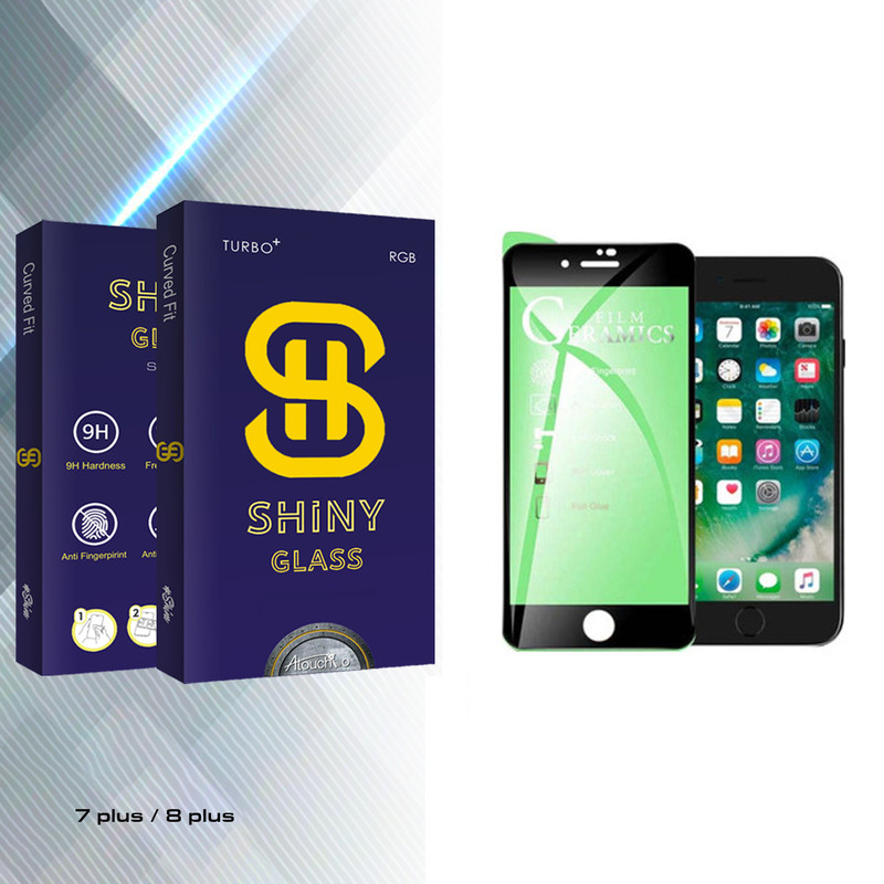 محافظ صفحه نمایش آتوچبو مدل Shiny Glass مناسب برای گوشی موبایل اپل iPhone 7 plus