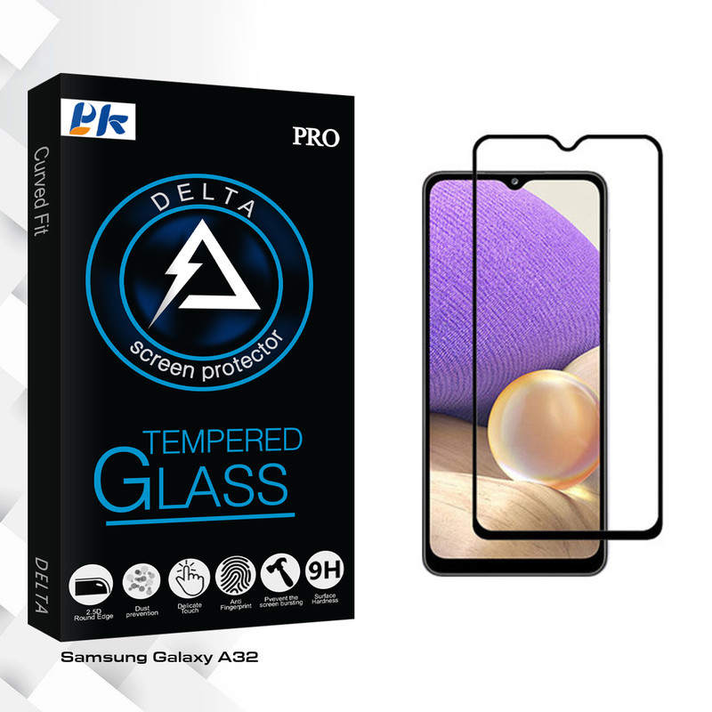 محافظ صفحه نمایش پی کی مدل Delta Glass مناسب برای گوشی موبایل سامسونگ Galaxy A32