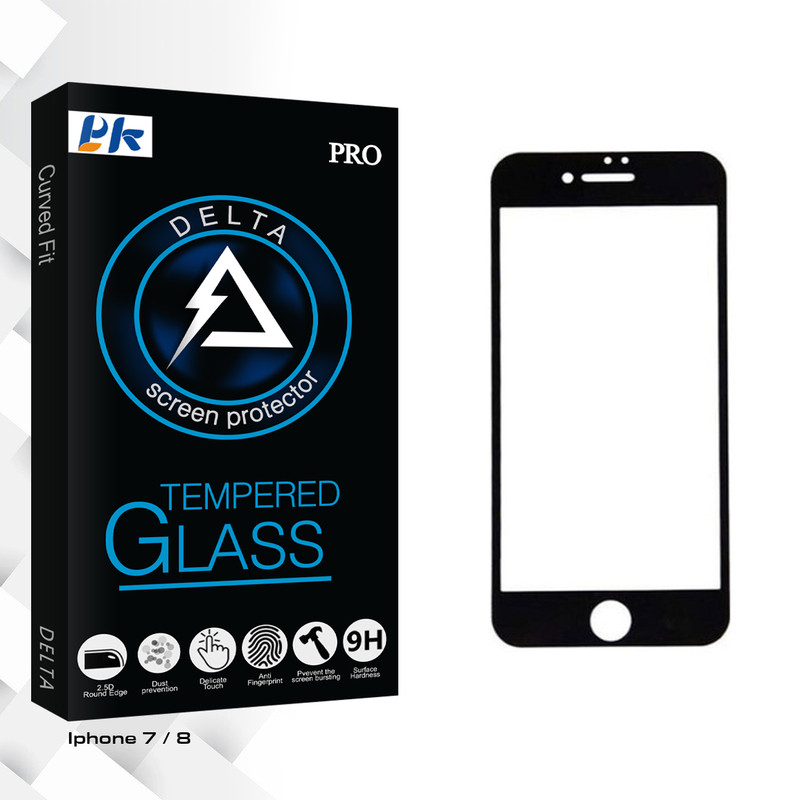 محافظ صفحه نمایش پی کی مدل Delta Glass مناسب برای گوشی موبایل اپل 7/8 iphone