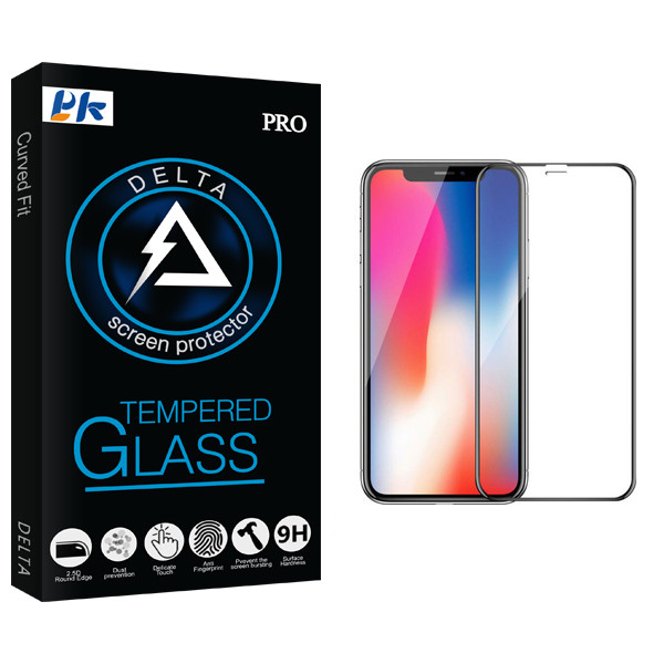 محافظ صفحه نمایش پی کی مدل Delta Glass مناسب برای گوشی موبایل اپل iPhone x