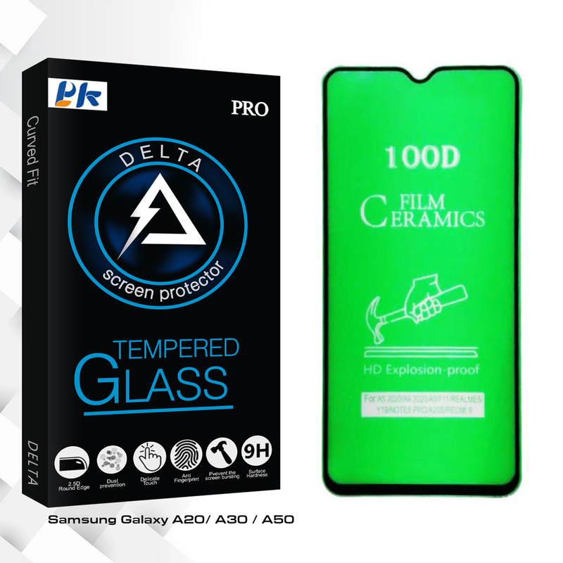 محافظ صفحه نمایش سرامیکی پی کی مدل Delta Glass مناسب برای گوشی موبایل سامسونگ Galaxy A20/ A30 / A50