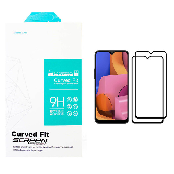 محافظ صفحه نمایش مدل AMAZING مناسب برای گوشی موبایل سامسونگ Galaxy A20s بسته دو عددی