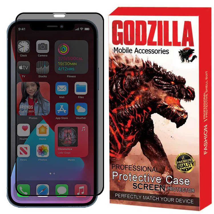 محافظ صفحه نمایش حریم شخصی گودزیلا مدل GGP مناسب برای گوشی موبایل اپل iphone 12 Mini