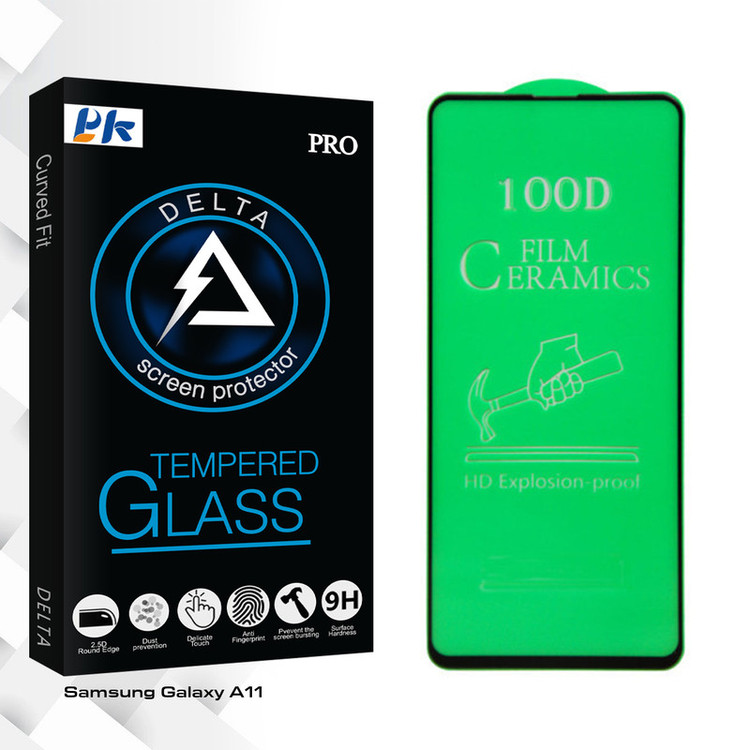محافظ صفحه نمایش سرامیکی پی کی مدل Delta Glass مناسب برای گوشی موبایل سامسونگ Galaxy A11