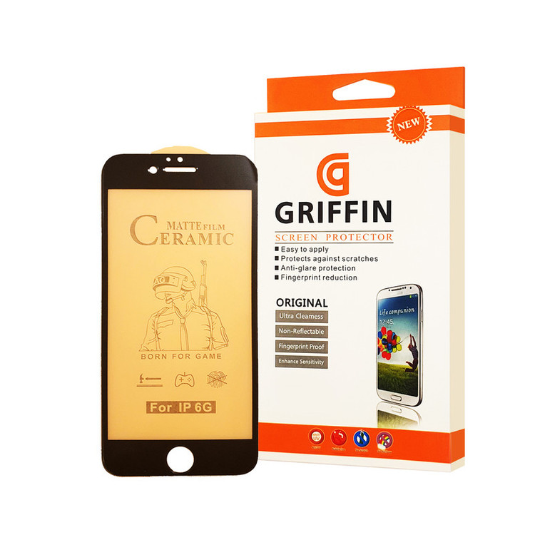 محافظ صفحه نمایش سرامیکی مات گریفین مدل FLCRM GN st مناسب برای گوشی موبایل اپل iPhone 6