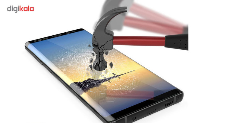 محافظ صفحه نمایش دور چسب شیشه ای توتم مدل Short 3D مناسب برای گوشی سامسونگ Note 8