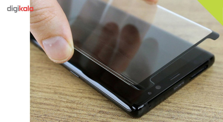 محافظ صفحه نمایش دور چسب شیشه ای توتم مدل Short 3D مناسب برای گوشی سامسونگ Note 8