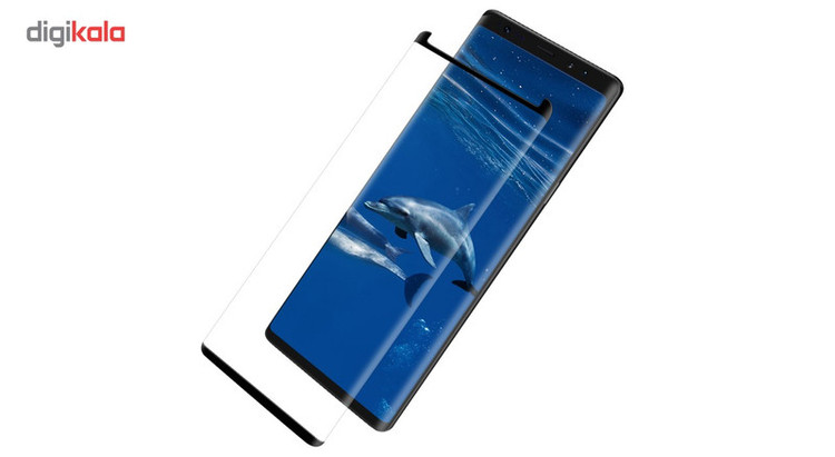 محافظ صفحه نمایش دور چسب شیشه ای توتم مدل Short 3D مناسب برای گوشی سامسونگ Note 8