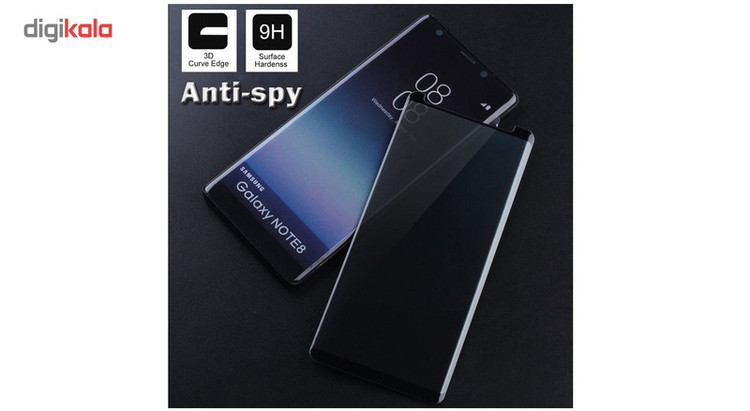 محافظ صفحه نمایش دور چسب شیشه ای توتم مدل Short 3D مناسب برای گوشی سامسونگ Note 8
