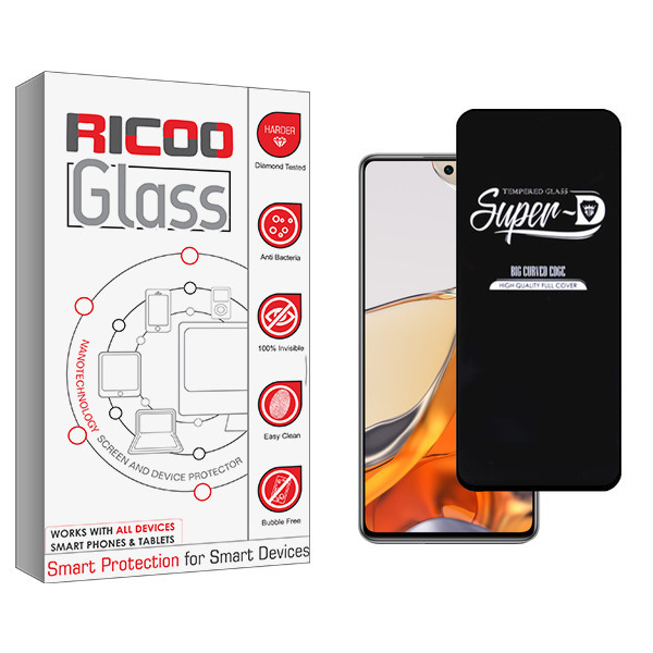 محافظ صفحه نمایش شیشه ای ریکو مدل Ricoo Glass SuperD مناسب برای گوشی موبایل شیائومی 11T Pro 5G 2107113SG