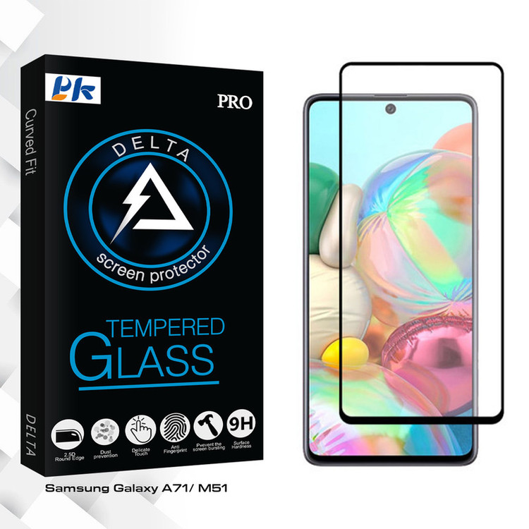 محافظ صفحه نمایش سرامیکی مات پی کی مدل Delta Glass مناسب برای گوشی موبایل سامسونگ Galaxy A71/ M51