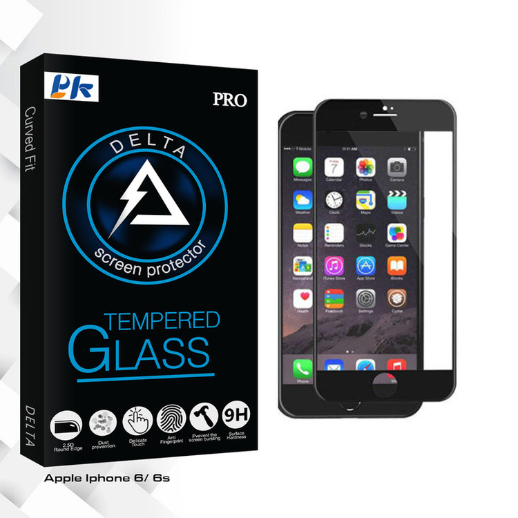 محافظ صفحه نمایش سرامیکی مات پی کی مدل Delta Glass مناسب برای گوشی موبایل اپل Iphone 6/ 6s