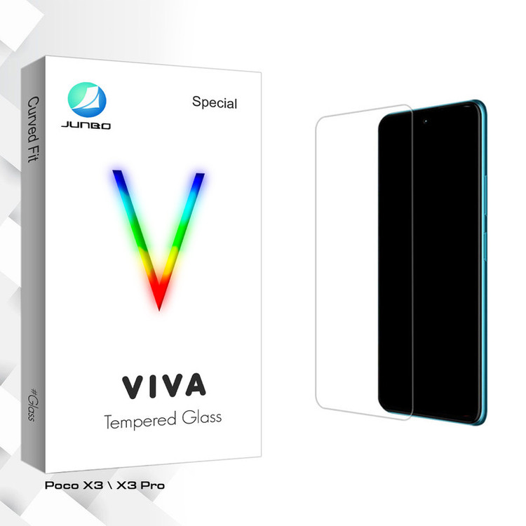 محافظ صفحه نمایش شیشه ای جانبو مدل Viva Glass MIX مناسب برای گوشی موبایل شیائومی Poco X3 \ X3 Pro