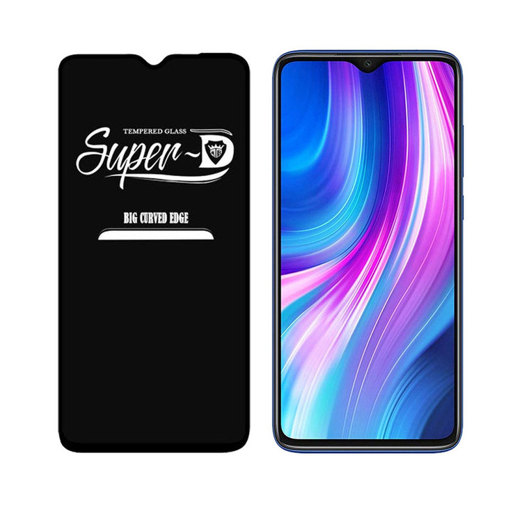 محافظ صفحه نمایش مدل Super D مناسب برای گوشی موبایل شیائومی note 8 pro