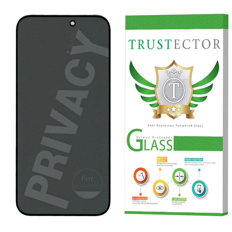 محافظ صفحه نمایش حریم شخصی تراستکتور مدل PFTA مناسب برای گوشی موبایل اپل iPhone 14 Pro Max
