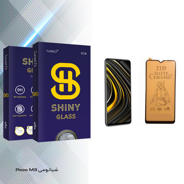محافظ صفحه نمایش سرامیکی آتوچبو مدل Shiny Glass مناسب برای گوشی موبایل شیائومی Poco M3