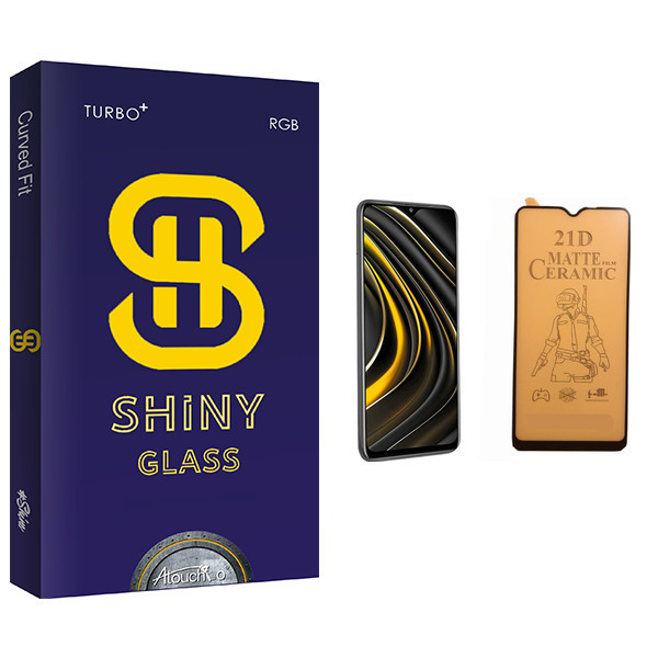 محافظ صفحه نمایش سرامیکی آتوچبو مدل Shiny Glass مناسب برای گوشی موبایل شیائومی Poco M3