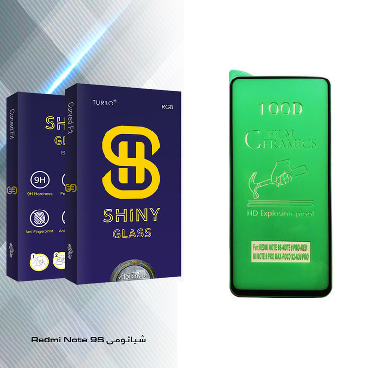 محافظ صفحه نمایش سرامیکی آتوچبو مدل Shiny Glass مناسب برای گوشی موبایل شیائومی Redmi Note 9