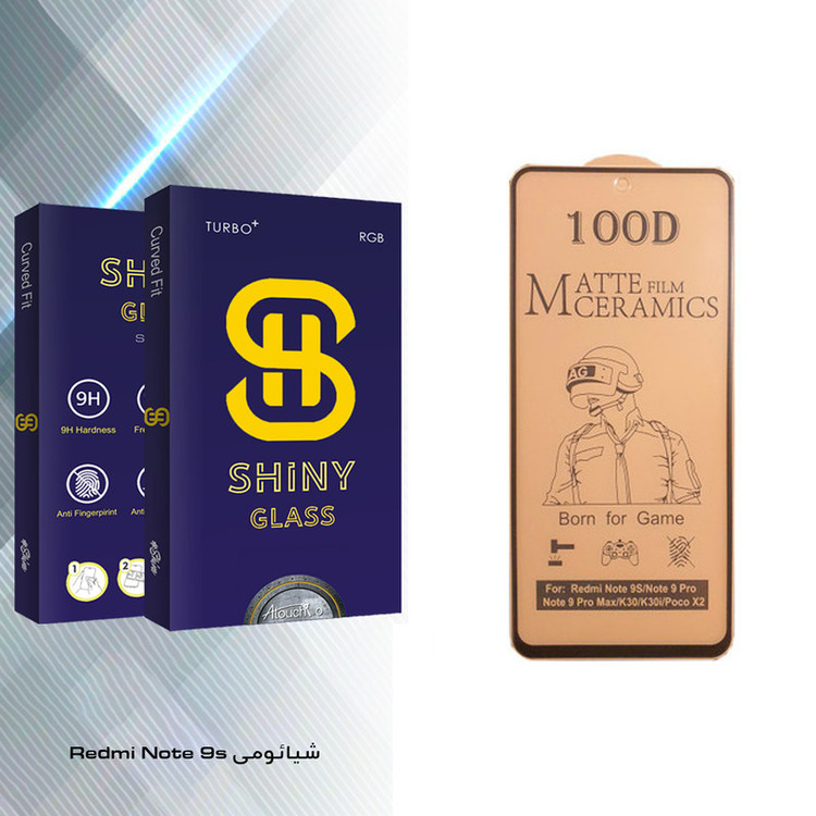 محافظ صفحه نمایش سرامیکی آتوچبو مدل Shiny Glass مناسب برای گوشی موبایل شیائومی Redmi Note 9s