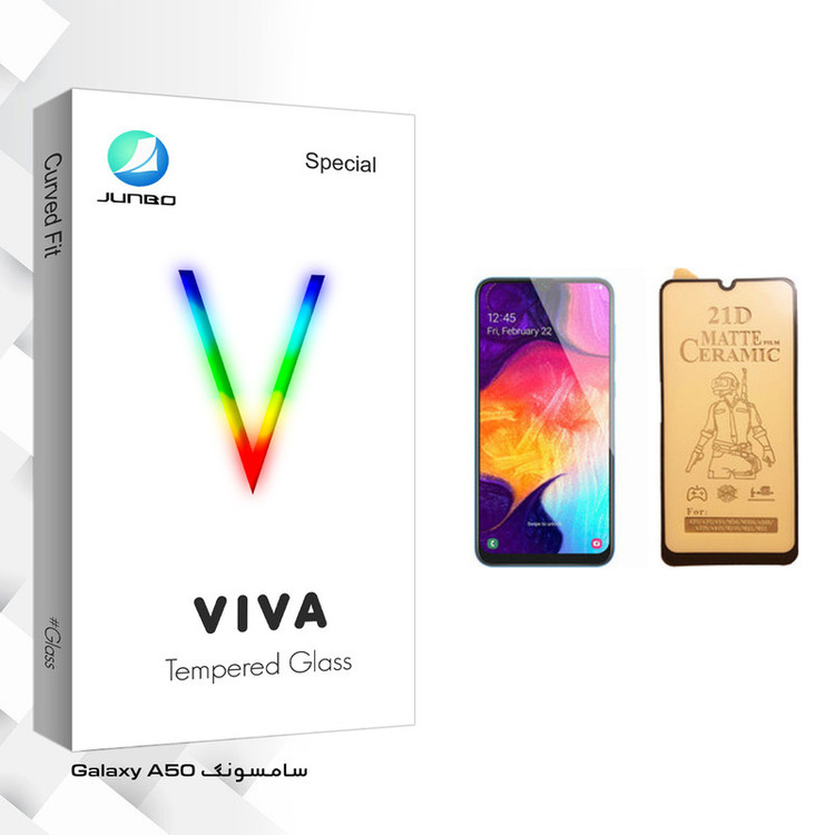 محافظ صفحه نمایش سرامیکی جانبو مدل Viva Glass مناسب برای گوشی موبایل سامسونگ Galaxy A50