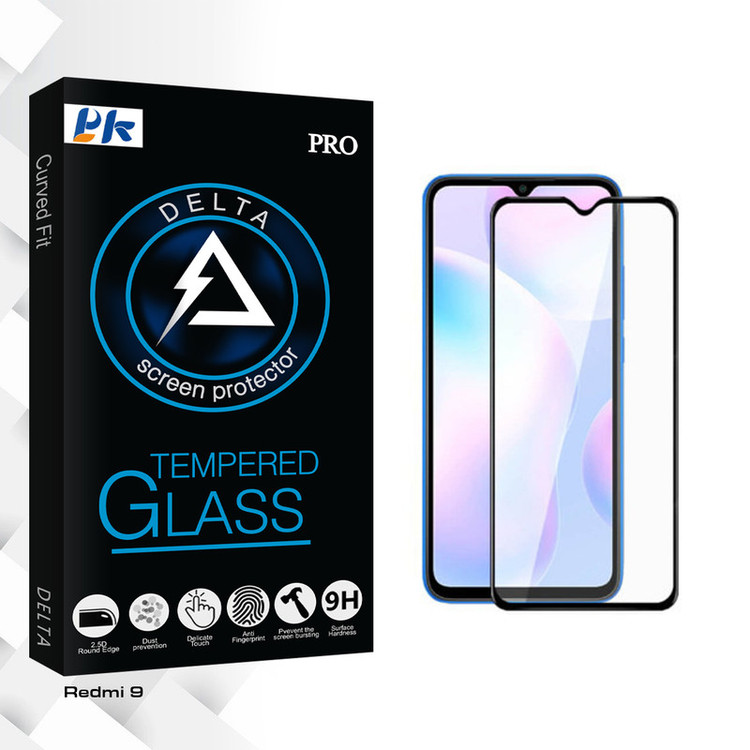 محافظ صفحه نمایش سرامیکی پی کی مدل Delta Glass مناسب برای گوشی موبایل شیائومی Redmi 9