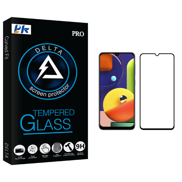 محافظ صفحه نمایش پی کی مدل Delta Glass مناسب برای گوشی موبایل سامسونگ Galaxy A50s