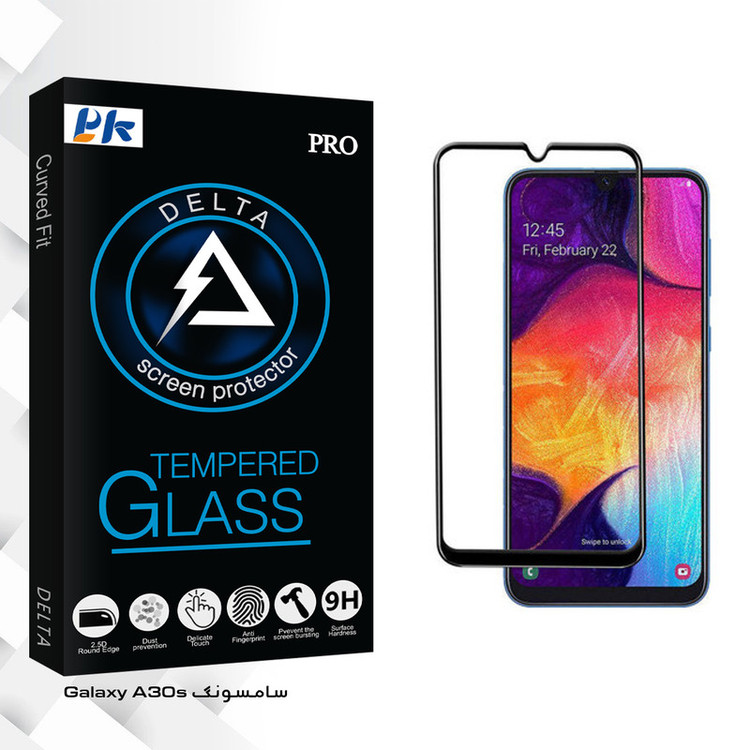 محافظ صفحه نمایش پی کی مدل Delta Glass مناسب برای گوشی موبایل سامسونگ Galaxy A30s