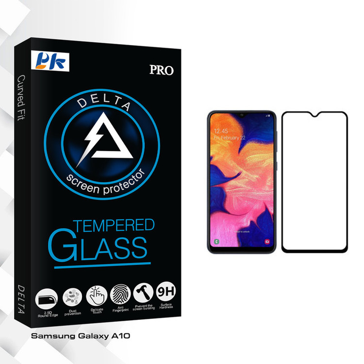 محافظ صفحه نمایش پی کی مدل Delta Glass مناسب برای گوشی موبایل سامسونگ Galaxy A10
