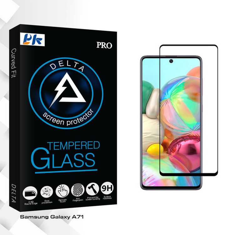 محافظ صفحه نمایش پی کی مدل Delta Glass مناسب برای گوشی موبایل سامسونگ Galaxy A71