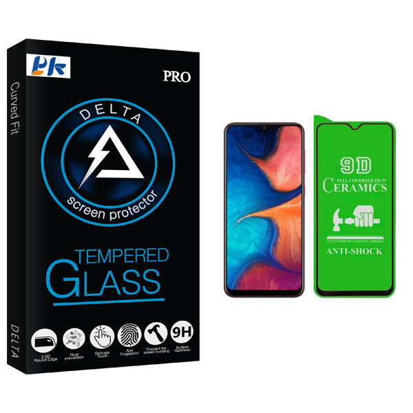 محافظ صفحه نمایش سرامیکی پی کی مدل Delta Glass مناسب برای گوشی موبایل سامسونگ Galaxy A20
