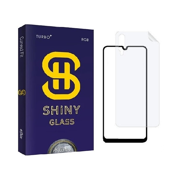 محافظ صفحه نمایش آتوچبو مدل FUL مناسب برای گوشی موبایل سامسونگ Galaxy A50 به همراه محافظ پشت گوشی