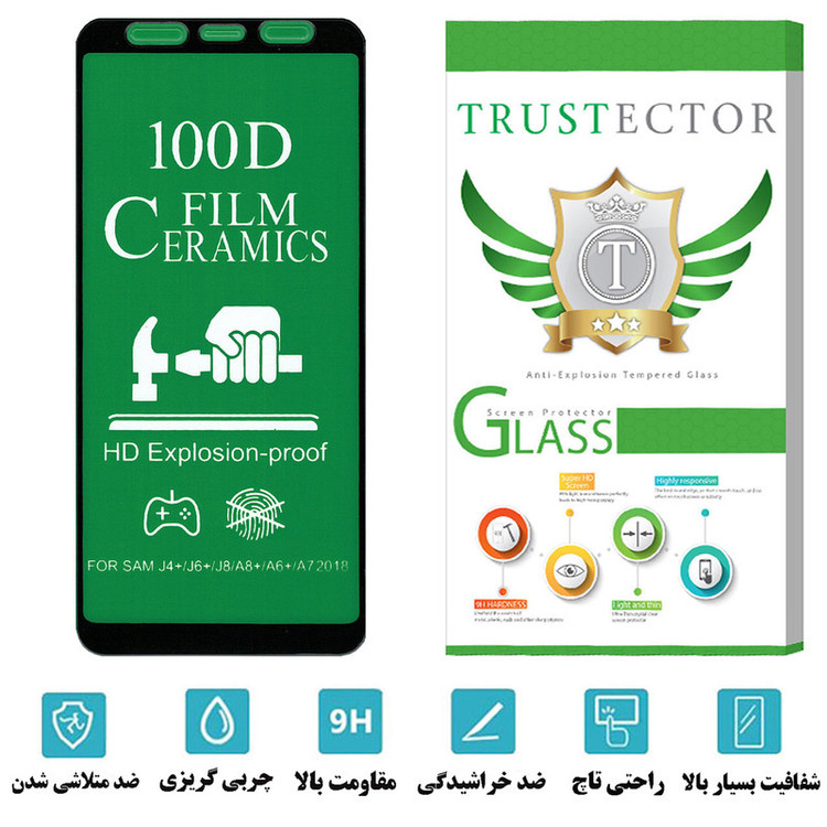محافظ صفحه نمایش تراستکتور مدل CRTA مناسب برای گوشی موبایل سامسونگ Galaxy J6 Plus
