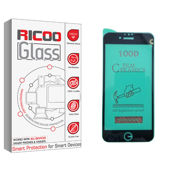 محافظ صفحه نمایش سرامیکی ریکوو مدل +HD مناسب برای گوشی موبایل اپل iPhone 6