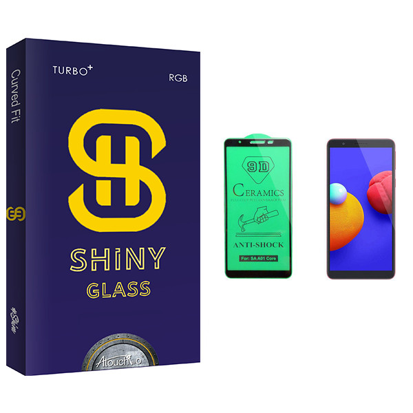 محافظ صفحه نمایش سرامیکی آتوچبو مدل Shiny Glass مناسب برای گوشی موبایل سامسونگ Galaxy A01 core