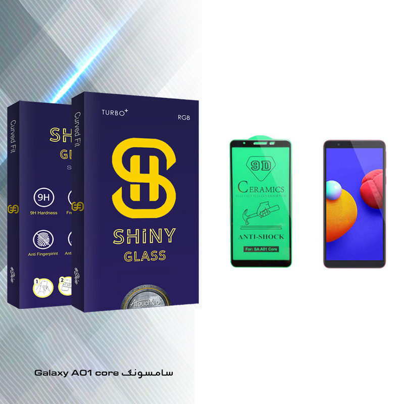 محافظ صفحه نمایش سرامیکی آتوچبو مدل Shiny Glass مناسب برای گوشی موبایل سامسونگ Galaxy A01 core