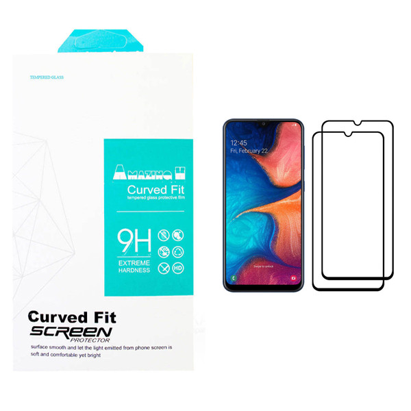 محافظ صفحه نمایش مدل AMAZING مناسب برای گوشی موبایل سامسونگ Galaxy A20 بسته دو عددی