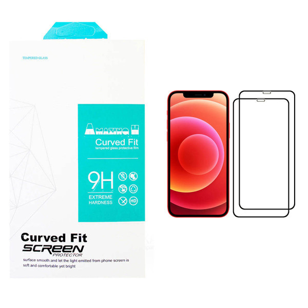 محافظ صفحه نمایش مدل AMAZING مناسب برای گوشی موبایل اپل iPhone 12 بسته 2 عددی